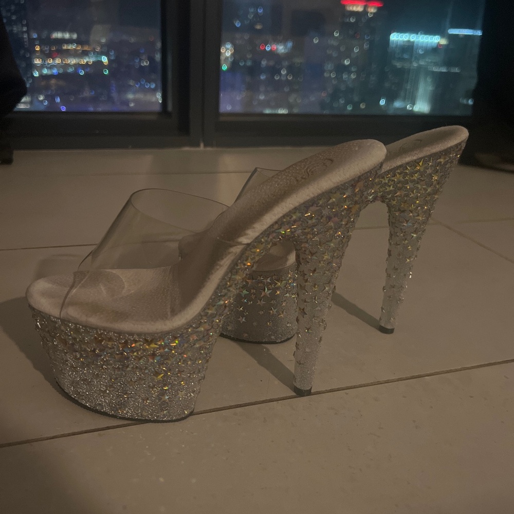 RHINESTONE Pleaser heels platform BLING